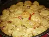 Chicken Casserole with Potatoes and Mushrooms