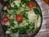 Zelena salata sa rukolom i ajsberg salatom