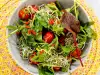 Green Salad with Goji Berries and Broccoli Sprouts