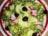 Sveža zelena salata sa prosom