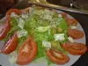 Green Salad with Blue Cheese, Avocado and Olives