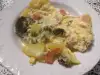 Замороженные овощи в духовке со сметаной