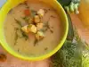 Овощной крем суп с кабачками