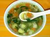 Диетична зеленчукова супа с чиа и киноа
