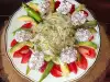 Vegetable Salad with Cottage Cheese