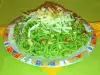 Зелени спагети с коприва и кашкавал