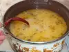 Soup with Leeks and Sauerkraut Juice
