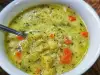 Зеленчукова супа с броколи, карфиол и тиквичка